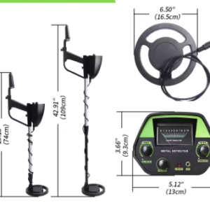Buscador de metales MD-4030 con pantalla LCD y bobina impermeable.